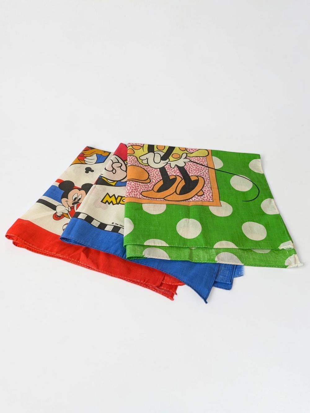 Disney Character Bandana Lot - Set of 3 Vintage